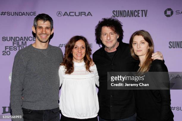 Gregory Kershaw, Letizia Guglielmino, Michael Dweck and Cecilia Luppi attend the 2020 Sundance Film Festival - "The Truffle Hunters" Premiere at...