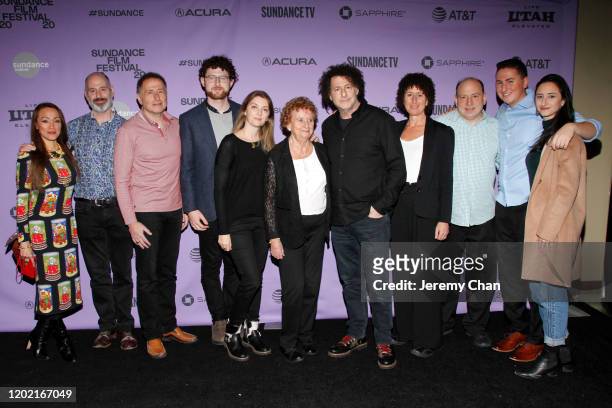 Director Michael Dweck and family attend the 2020 Sundance Film Festival - "The Truffle Hunters" Premiere at Prospector Square Theatre on January 26,...