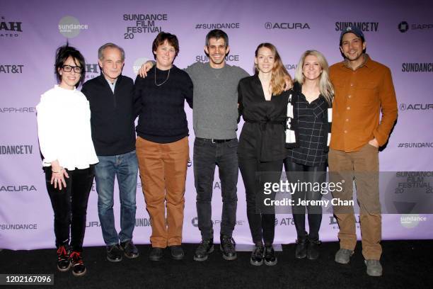 Director Gregory Kershaw and family attend the 2020 Sundance Film Festival - "The Truffle Hunters" Premiere at Prospector Square Theatre on January...