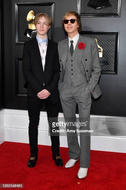 Cosimo Henri and Beck attend the 62nd Annual GRAMMY Awards at Staples Center on January 26, 2020 in Los Angeles, California.