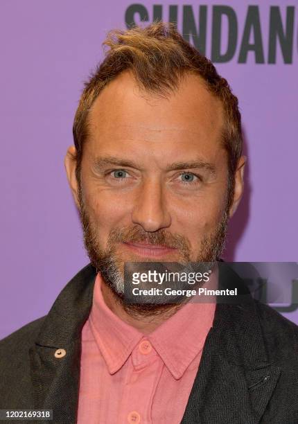 Jude Law attends the 2020 Sundance Film Festival - "The Nest" Premiere at Eccles Center Theatre on January 26, 2020 in Park City, Utah.