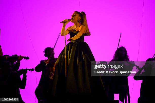 Ariana Grande performs onstage during the 62nd Annual GRAMMY Awards at Staples Center on January 26, 2020 in Los Angeles, California.