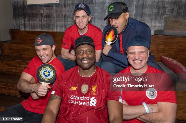 Jesse Spencer, Eamonn Walker, Randy Flagler , David Eigenberg, and Joe Minoso participate in the "Paddle Battle" to benefit the 100 Club of Chicago...