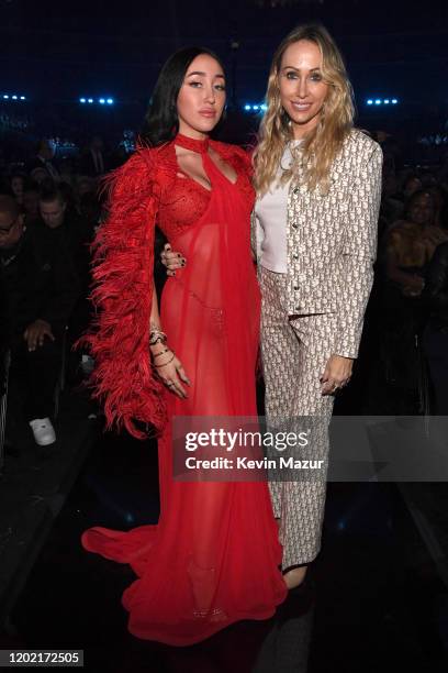 Noah Cyrus and Tish Cyrus during the 62nd Annual GRAMMY Awards at STAPLES Center on January 26, 2020 in Los Angeles, California.