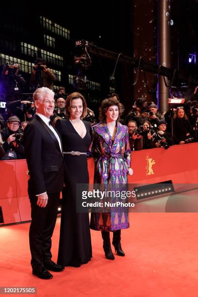 Sigourney Weaver with husband Jim Simpson and daughter Charlotte Simpson attend Opening Ceremony and &quot;My Salinger Year&quot; premiere during...