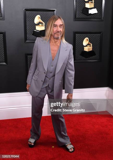 Iggy Pop attends the 62nd Annual GRAMMY Awards at Staples Center on January 26, 2020 in Los Angeles, California.