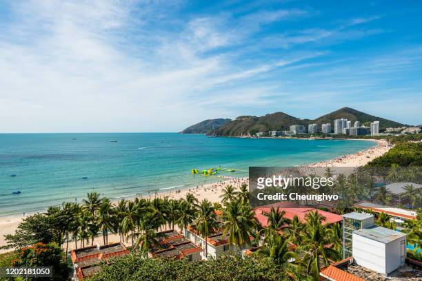 the scenery of sanya in hainan island - sanya stock pictures, royalty-free photos & images