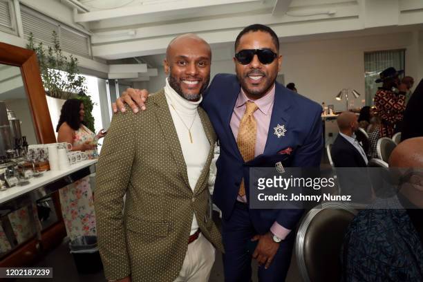 Kenny Lattimore and BJ Coleman attend the Bryan Michael Cox 16th Annual Music And Memory Pre-Grammy Brunch 2020 at SLS Hotel on January 26, 2020 in...