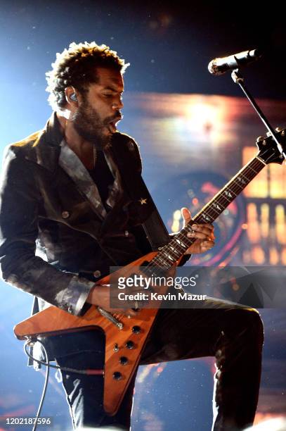 Gary Clark Jr. Performs during the 62nd Annual GRAMMY Awards at STAPLES Center on January 26, 2020 in Los Angeles, California.