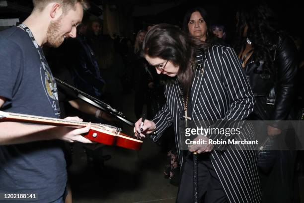 Ozzy Osbourne is seen at the GRAMMY Charities Signings during the 62nd Annual GRAMMY Awards at STAPLES Center on January 26, 2020 in Los Angeles,...