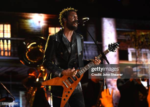 Gary Clark Jr. Performs at the 62nd Annual GRAMMY Awards on January 26, 2020 in Los Angeles, California.