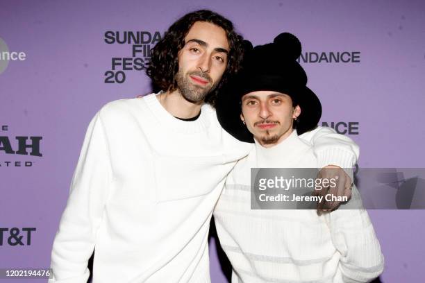 Moisés Arias and Mateo Arias attend the 2020 Sundance Film Festival - "Blast Beat" Premiere at The Ray on January 26, 2020 in Park City, Utah.