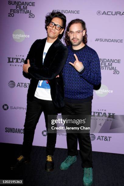 Erick Castrillon and Esteban Arango attend the 2020 Sundance Film Festival - "Blast Beat" Premiere at The Ray on January 26, 2020 in Park City, Utah.