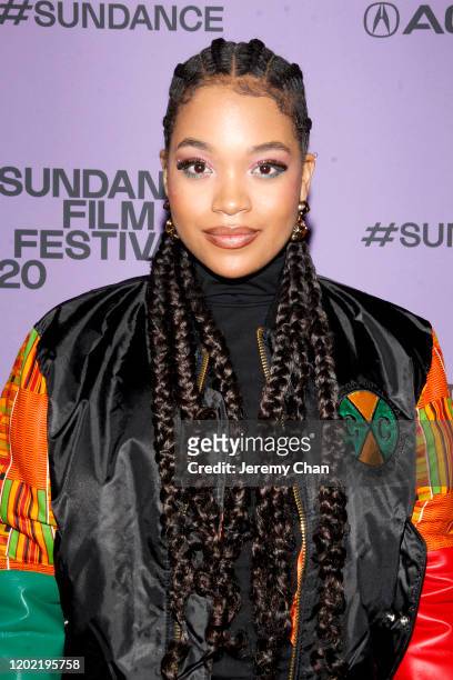 Ashley Jackson attends the 2020 Sundance Film Festival - "Blast Beat" Premiere at The Ray on January 26, 2020 in Park City, Utah.
