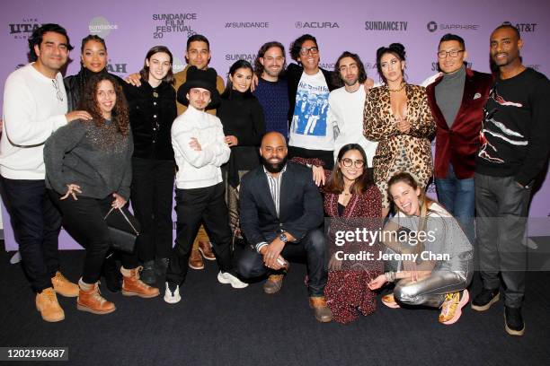 The cast and crew of "Blast Beat: attend the 2020 Sundance Film Festival - "Blast Beat" Premiere at The Ray on January 26, 2020 in Park City, Utah.