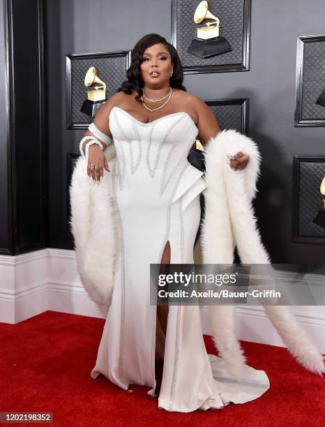 Lizzo attends the 62nd Annual GRAMMY Awards at Staples Center on January 26, 2020 in Los Angeles, California.