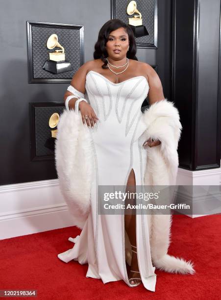 Lizzo attends the 62nd Annual GRAMMY Awards at Staples Center on January 26, 2020 in Los Angeles, California.