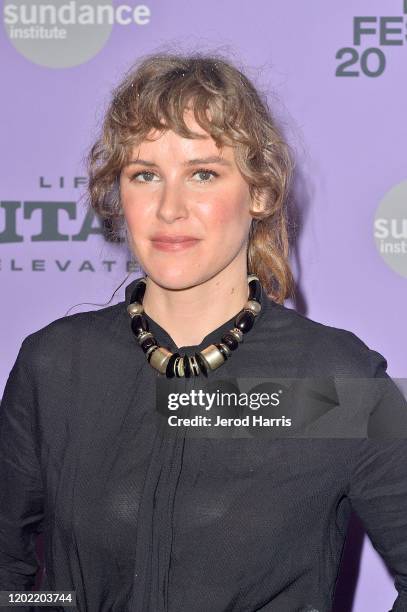 Carla Juri attends the 2020 Sundance Film Festival - "Amulet" Premiere at Library Center Theater on January 26, 2020 in Park City, Utah.