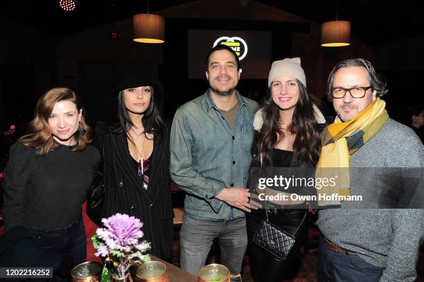 Amanda Jaros, Ivana Ivezaj, Sooney Kadouh, Nadia Ivezaj and John Daugherty attends SITARA screening hosted by Gucci and CHIME FOR CHANGE at The Shop...