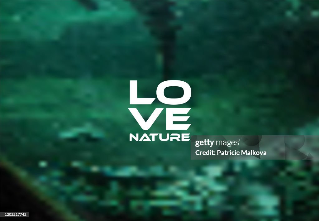 Vector blurred background with nature motive, fuzzy nature background made from gradient mesh