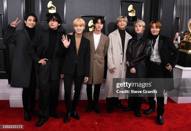 Arrives at the 62nd Annual GRAMMY Awards at Staples Center on January 26, 2020 in Los Angeles, California.