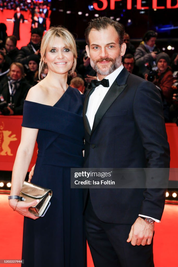 German actor Torben Liebrecht and his wife Svenja Liebrecht arrive