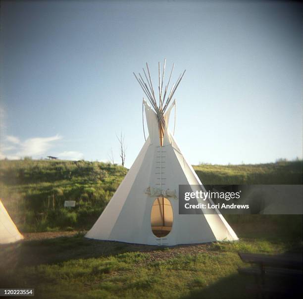 tipi - kampeertent stockfoto's en -beelden