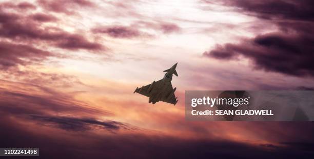 military fighter aircraft - british military stock pictures, royalty-free photos & images