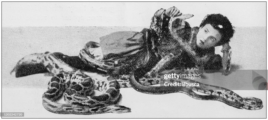 Antique Photo Snake Charming HighRes Vector Graphic Getty Images