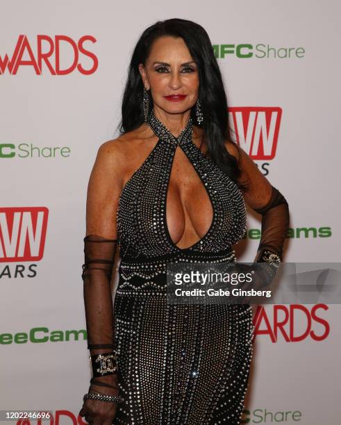 Adult film actress Rita Daniels attends the 2020 Adult Video News Awards at The Joint inside the Hard Rock Hotel & Casino on January 25, 2020 in Las...