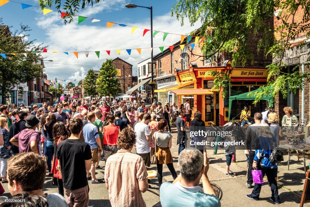 Summer street festival in Manchester