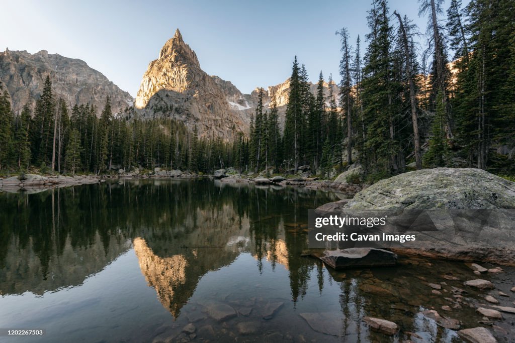 Crater Lake with Lone Eagle Peak in the Indian Peaks Wilderness