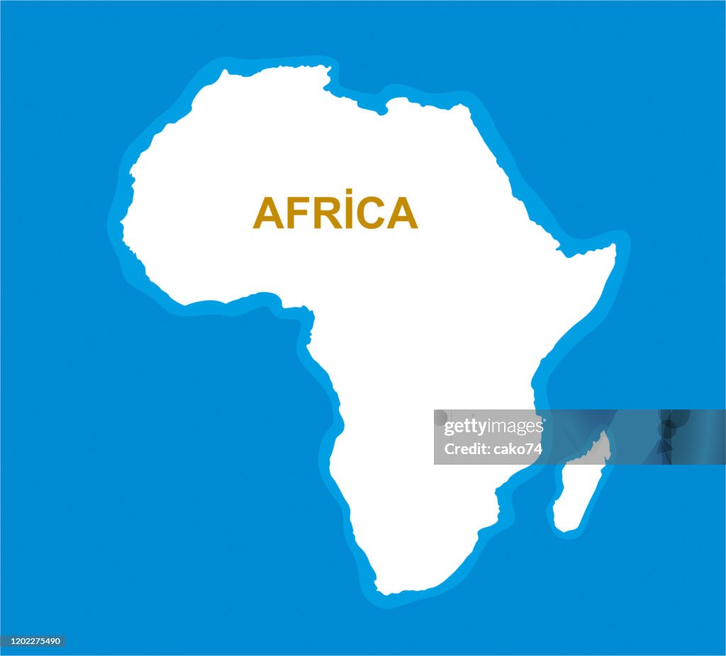 Design gráfico do Continente Africano