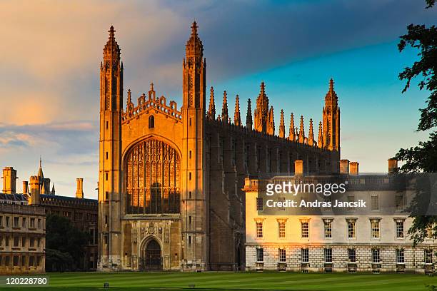 king's college - cambridge england stock pictures, royalty-free photos & images
