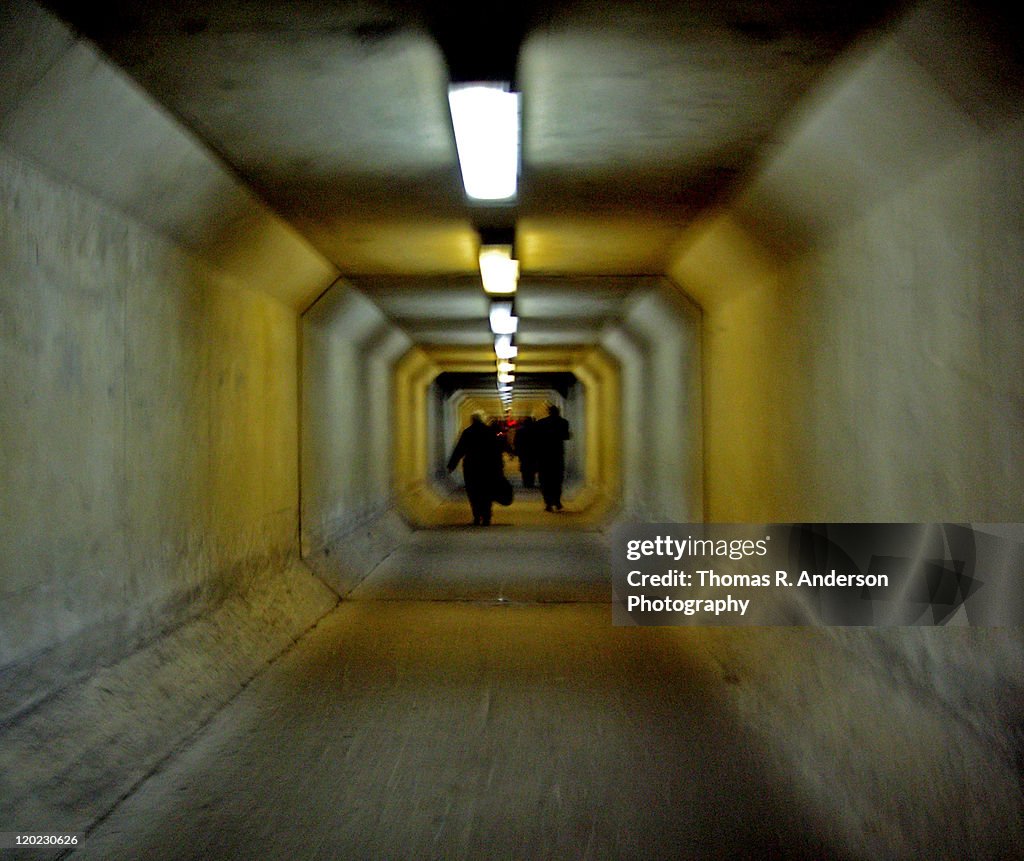 Running Through Tunnel