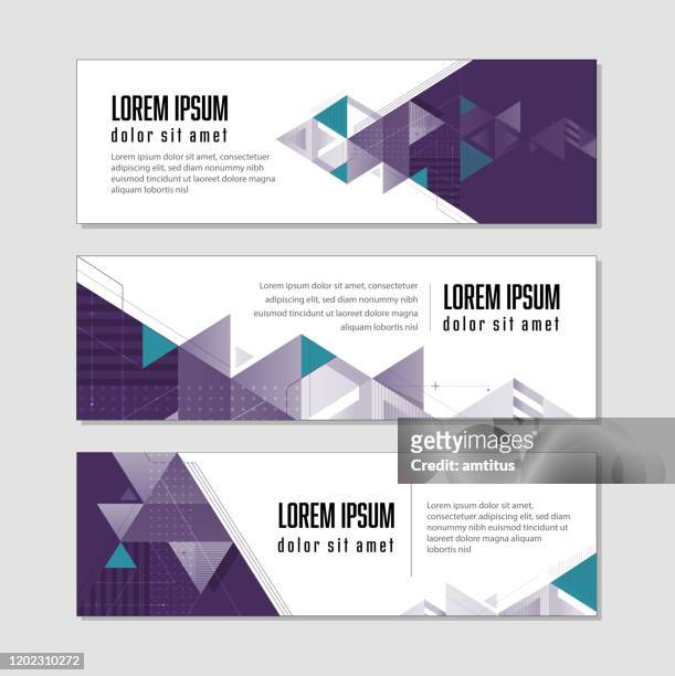 technology banner template - science and technology stock illustrations