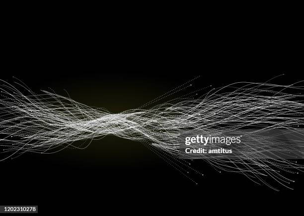 frequency waves - wire mesh stock illustrations