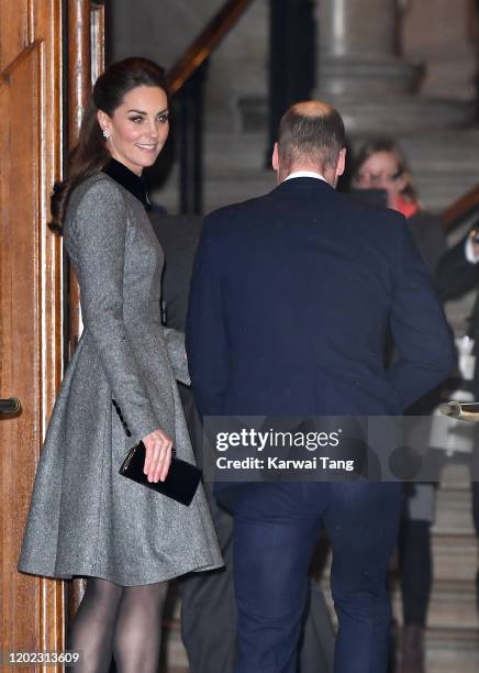 Prince William, Duke of Cambridge and Catherine, Duchess of Cambridge attend the UK Holocaust Memorial Day Commemorative Ceremony in Westminster on...