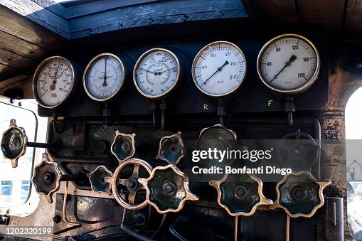 Steam Reading Panel Steam Train Engine Control Panel High-Res Stock Photo - Getty Images