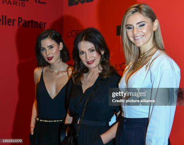 February 2020, Berlin: 70th Berlinale, Loreal Party: Lena Meyer-Landrut , Iris Berben and Stefanie Giesinger at the opening of the L'Oreal Paris Bar...