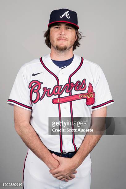 Luke Jackson of the Atlanta Braves poses during Photo Day on Thursday, February 20, 2020 at Cool Today Park in North Port, Florida.