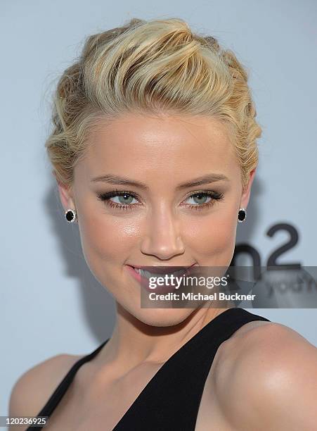 Actress Amber Heard arrives at the NBC Universal TCA 2011 Press Tour All-Star Party at the SLS Hotel on August 1, 2011 in Los Angeles, California.