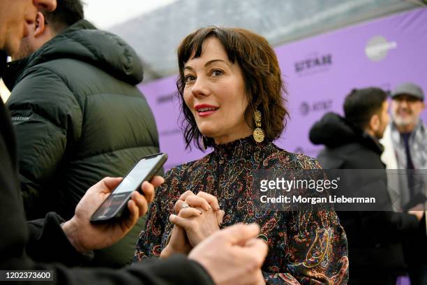 Natasha Gregson Wagner attends the 2020 Sundance Film Festival - "Natalie Wood: What Remains Behind" Premiere at The Marc Theatre on January 27, 2020...