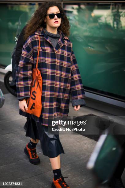 Street Style At Armani Fashion Show: February 20 - Milan Fashion Week Fall/Winter 2020-2021