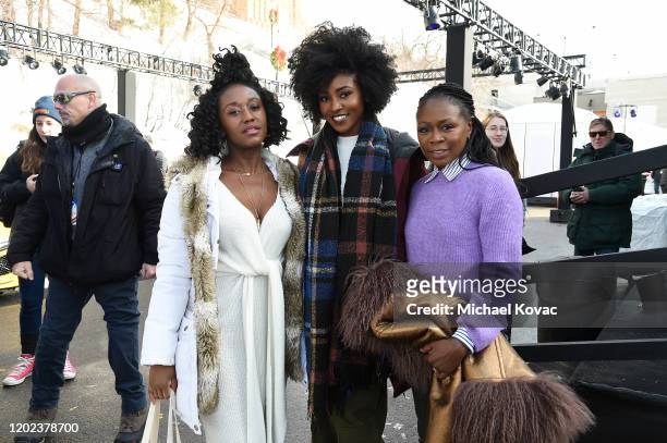 Nana Mensah, Jayme Lawson and Zainab Jah attend the IMDb Studio at Acura Festival Village during Sundance Film Festival on January 25, 2020 in Park...