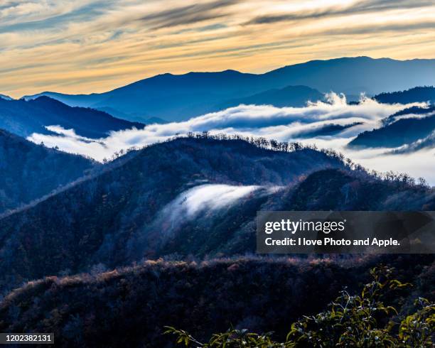 japan autumn scenery - 新潟県 stock pictures, royalty-free photos & images