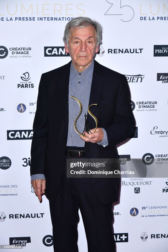 Costa Gavras attends the 25th "Lumieres De La Presse Internationale
