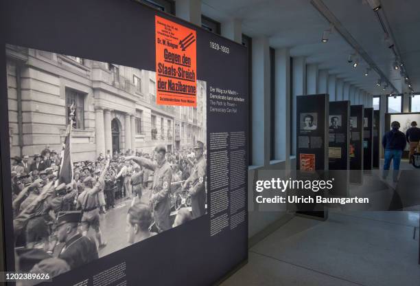 The Nazi Documentation Center Munich, place of learning and remembrance on the history of National Socialism - interior view.