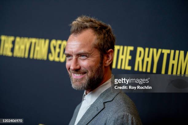 Jude Law attends "The Rhythm Section" New York Screening at Brooklyn Academy of Music on January 27, 2020 in New York City.