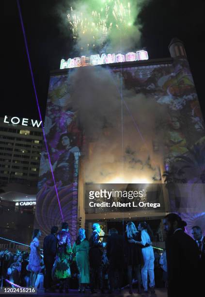 Atmosphere at A Night of Music and Mayhem in "Harleywood," hosted by the cast of "Bird Of Prey " held at Hollywood and Highland on January 23, 2020...